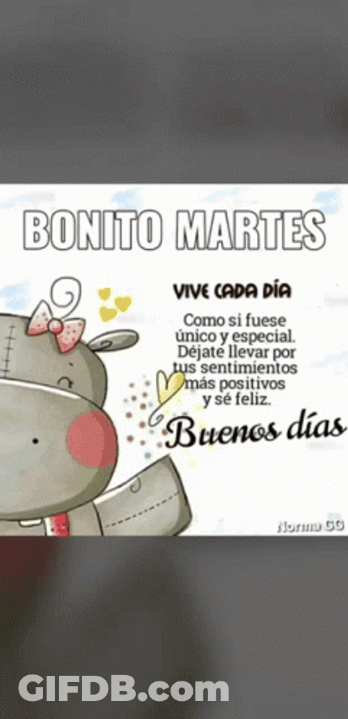 Buenos Dias Martes GIF