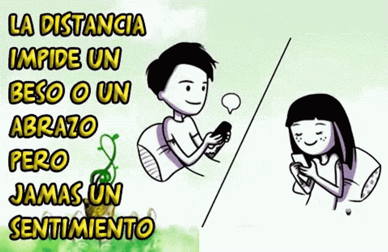 Buenos Dias Mi Amor Chatting Couple GIF