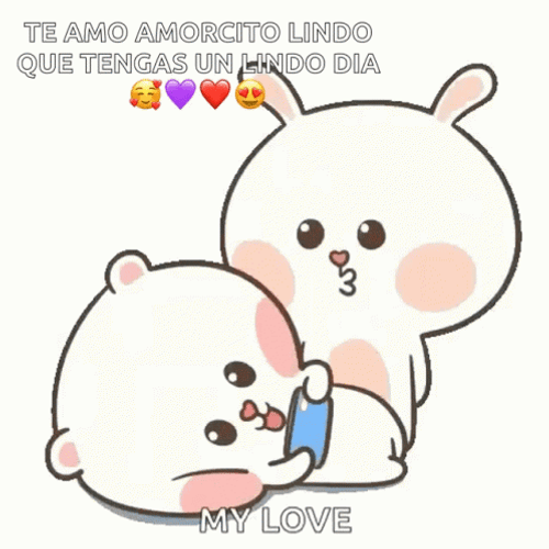 Buenos Dias Mi Amor Cuddle Kiss GIF