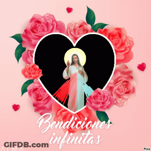 Buenos Dias Mi Amor Heart Jesus GIF