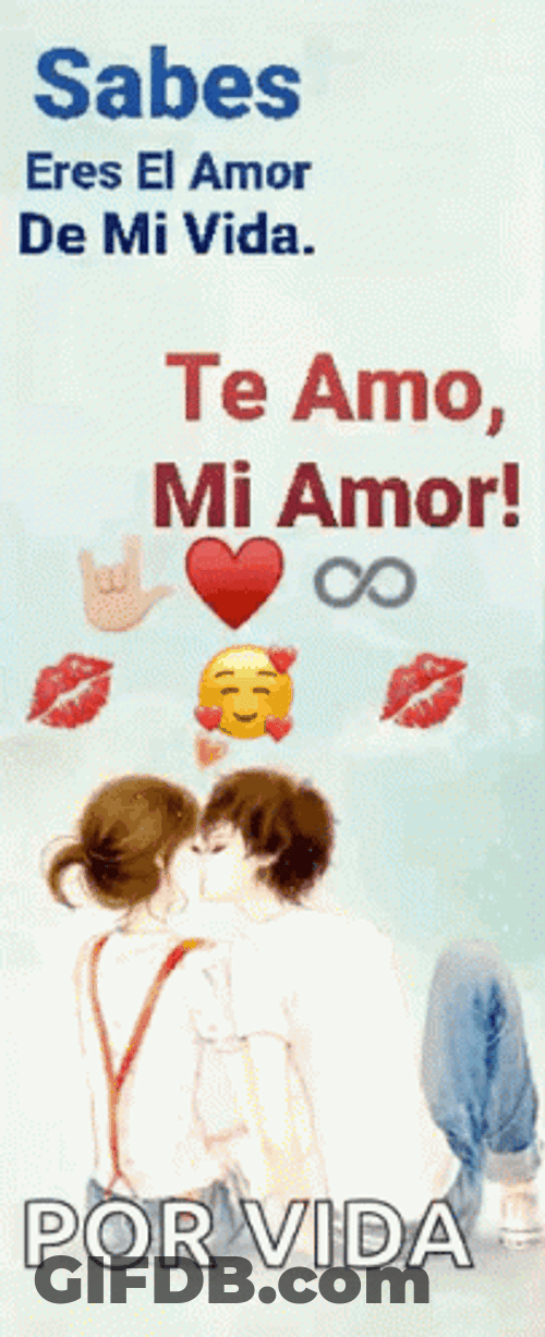 Buenos Dias Mi Amor Kissing Anime GIF