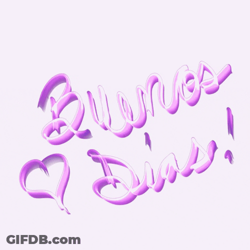 Buenos Dias Mi Amor Purple Heart GIF