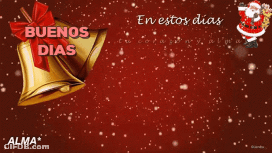 Buenos Dias Navideños GIF