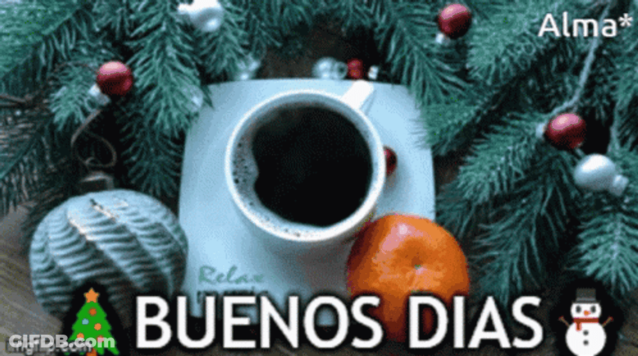 Buenos Dias Navideños GIF