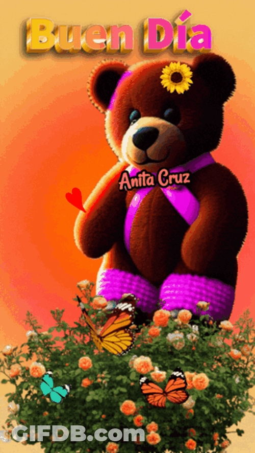 Buenos Dias Osito GIF