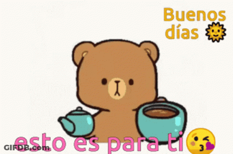 Buenos Dias Osito GIF