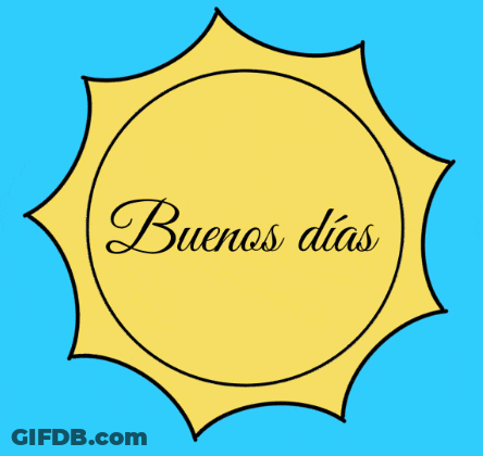 Buenos Dias Sun Drawing GIF
