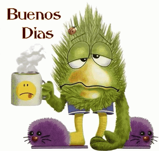 Buenos Dias Tired GIF