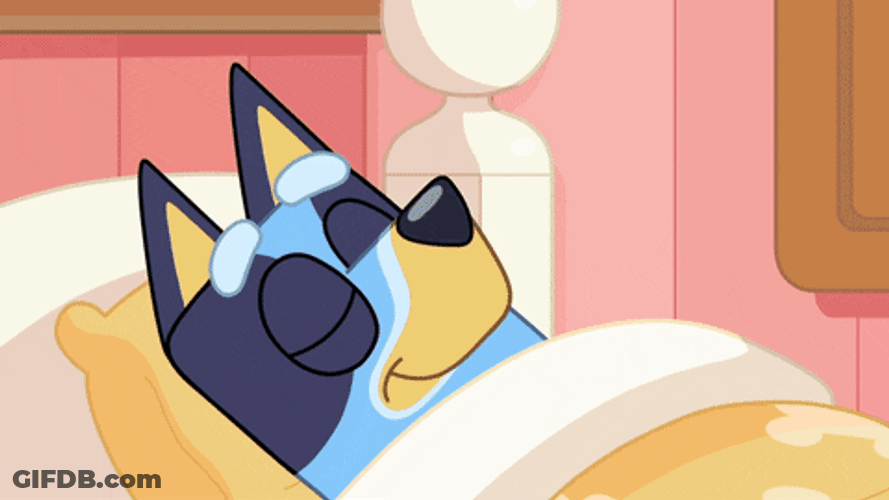 Buey Wake Up Stretch GIF