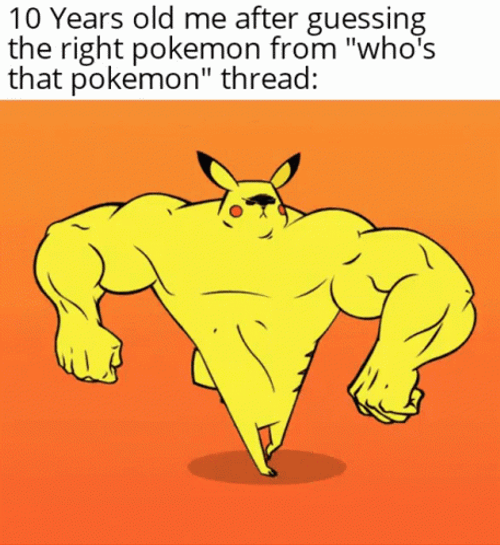 Buff Pikachu Arriving Pokemon Meme GIF