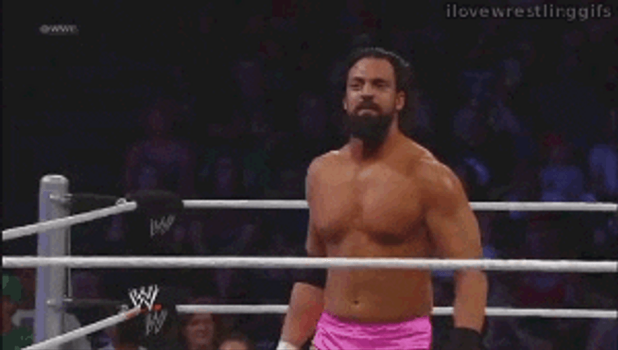 Buff Wrestler Bow Down GIF