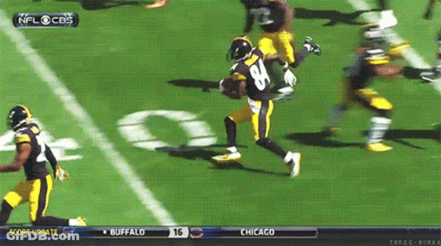 Buffalo And Chicago Football Kickoff GIF