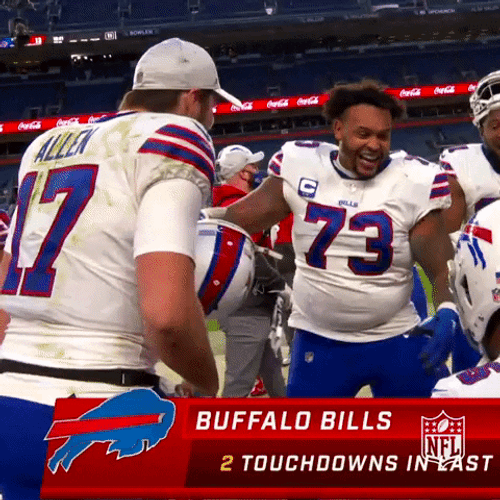 Buffalo Bills Dion Dawkins Dribble GIF