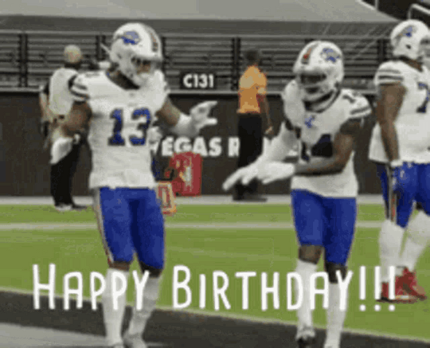 Buffalo Bills Happy Birthday Dance GIF