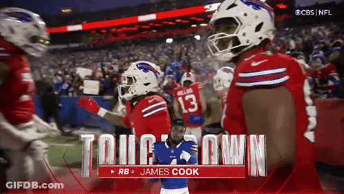 Buffalo Bills James Cook Standing On Field GIF