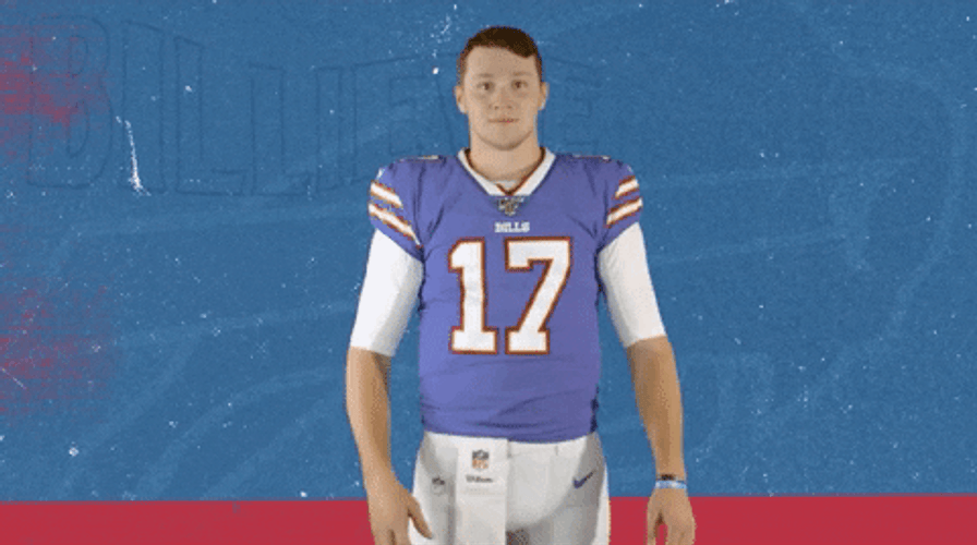 Buffalo Bills Josh Allen Cute Waving Hands GIF