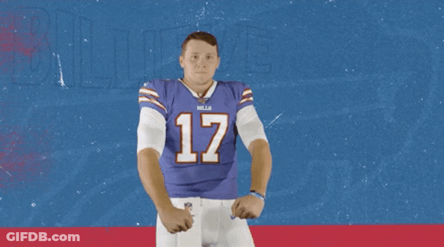 Buffalo Bills Josh Allen Imitating Buffalo GIF