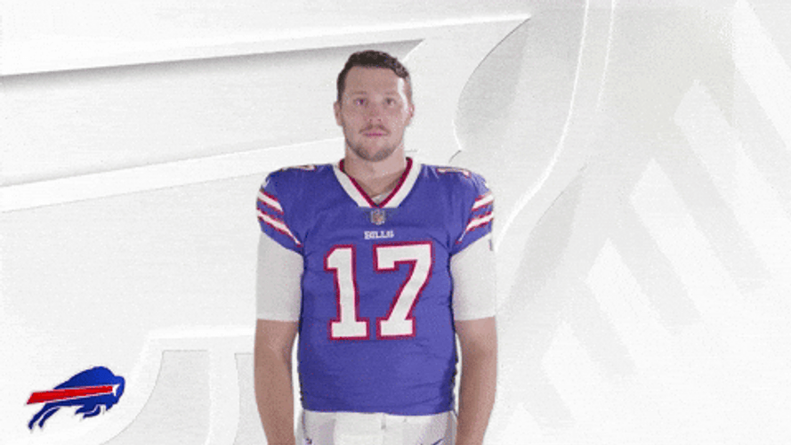 Buffalo Bills Josh Allen Shy Thumbs Up GIF