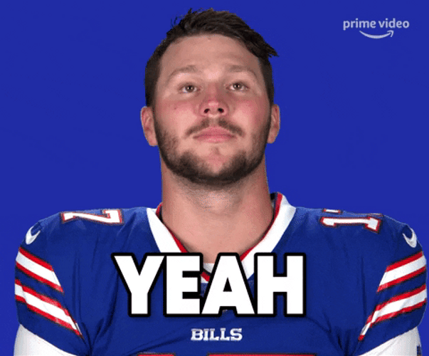 Buffalo Bills Josh Allen Smiling Yeah GIF