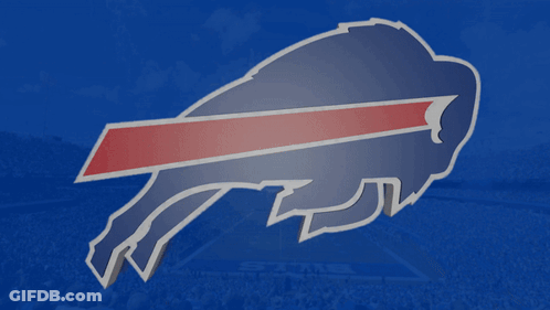 Buffalo Bills Logo On Blue GIF