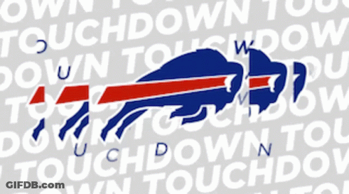 Buffalo Bills Logo On Gray Background GIF