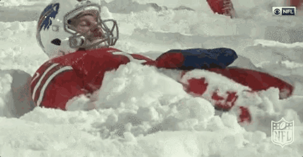 Buffalo Bills NFL Snow Angel GIF