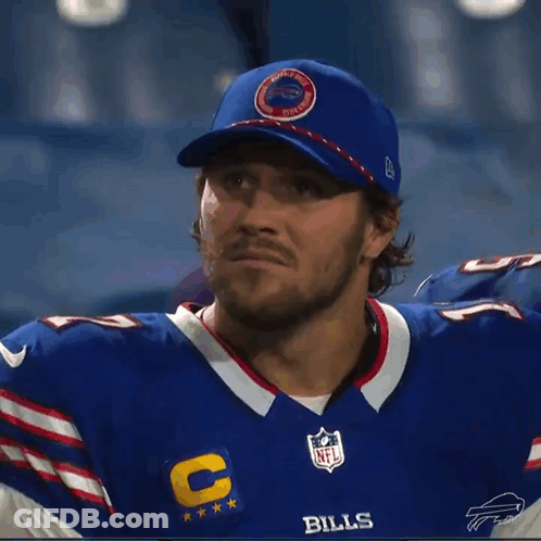 Buffalo Bills Player Blue Hat GIF