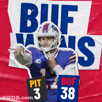 Buffalo Bills Player Holding Sign Pit 3 GIF