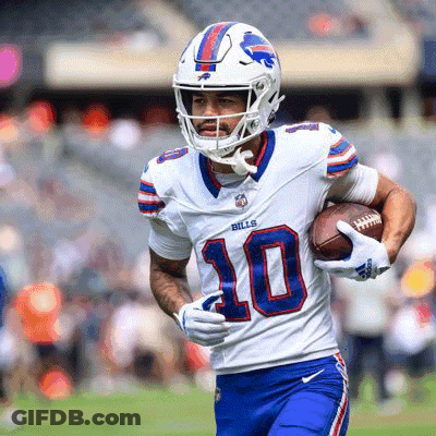 Buffalo Bills Player Running With Ball GIF