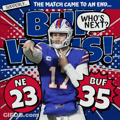 Buffalo Bills Poster The Match Came To An End Whos Next GIF