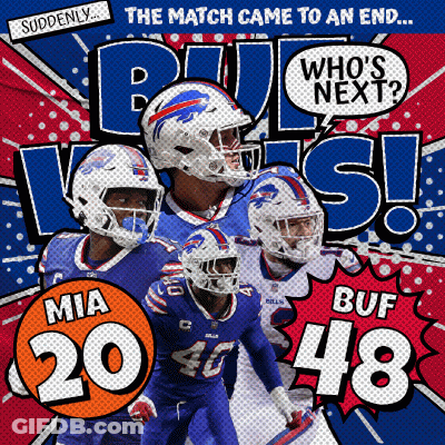 Buffalo Bills Poster With Players Mia And Buf GIF