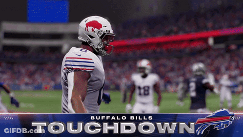 Buffalo Bills Touchdown Advertisement With Football Player GIF