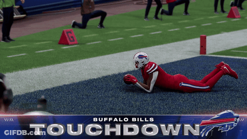 Buffalo Bills Touchdown Advertisement With Football Player GIF