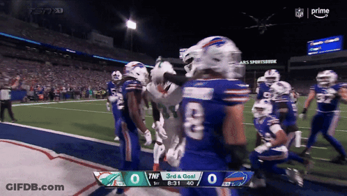 Buffalo Bills Vs Miami Dolphins Football Game GIF