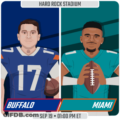 Buffalo Bills Vs Miami Dolphins Football Game Ad GIF