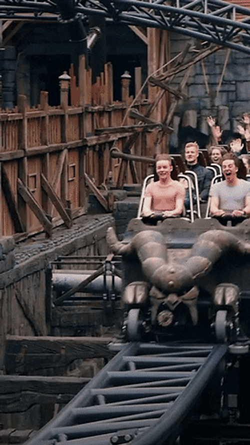 Buffalo Theme Park Coach GIF
