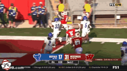 Buffalo Vs Wisconsin Football Game GIF