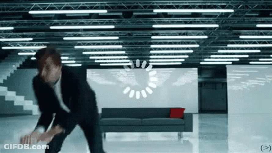 Buffering Icon Hit Bat Rage David Tennent GIF