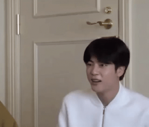 Buffering Jin BTS KPop Thinking Confused GIF