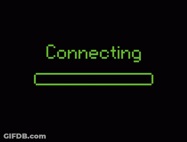 Buffering Load Connecting Animated Text Online GIF