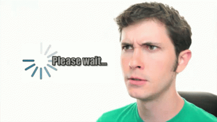 Buffering Loading Please Wait Icon Thinking Man GIF