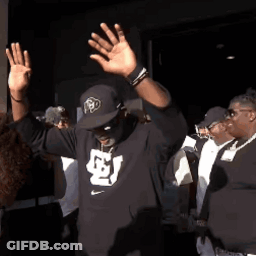 Buffs Coach Prime Deion Sanders Praising GIF