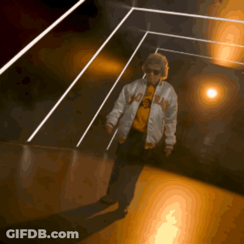 Buffs Fan Cool Granny Slow Motion Walk GIF