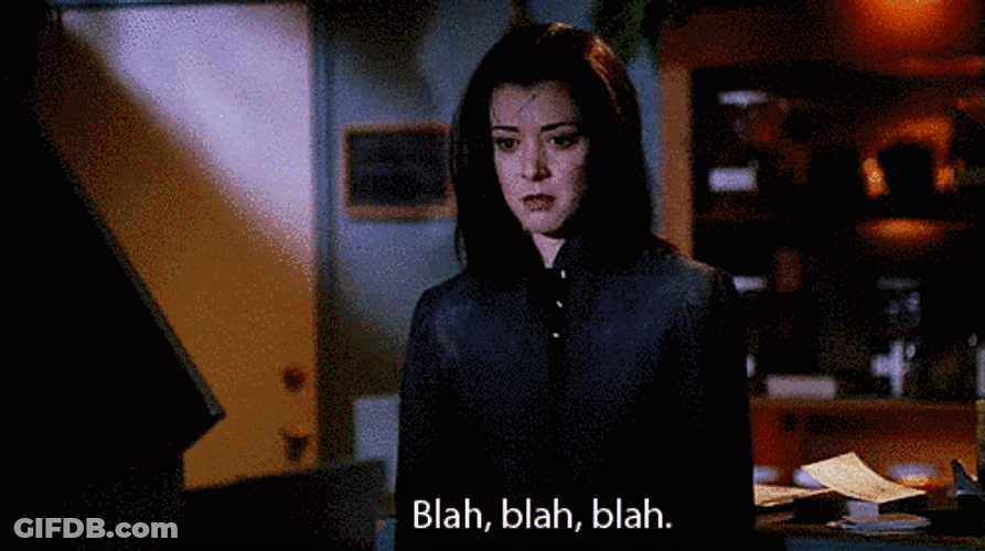 Buffy The Vampire Slayer Blah Blah Blah GIF