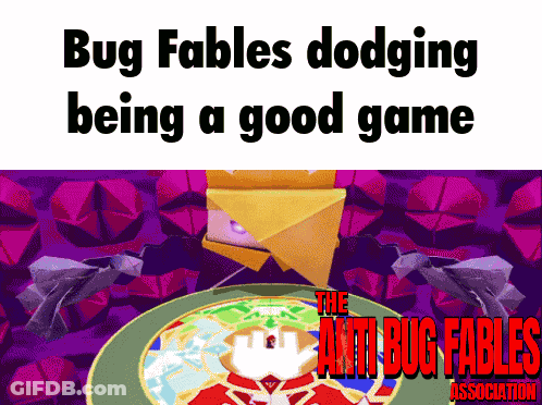 Bug Fables Dodging Being A Good Game The Anti Bug Fables Association Poster GIF