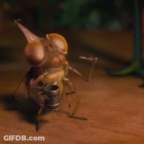 Bug Holding Small Cup GIF