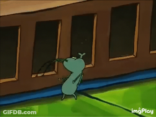 Bug Standing Next To Building With Imgplay GIF