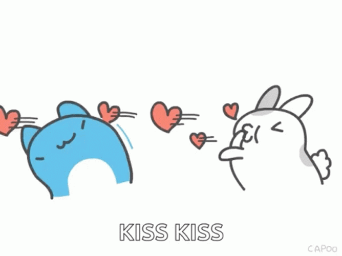 Bugcat Flying Kiss GIF