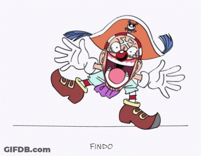 Buggy One Piece Clown Funny Face GIF