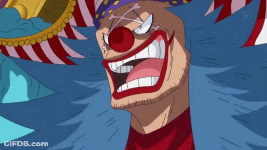 Buggy Pirate Clown Sinister Laugh GIF